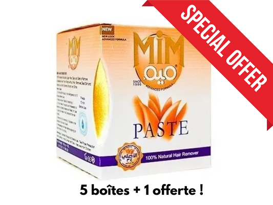 Pack de cire dépilatoire orientale en pot 90G (5 boîtes + 1 offerte ! ) - MIM