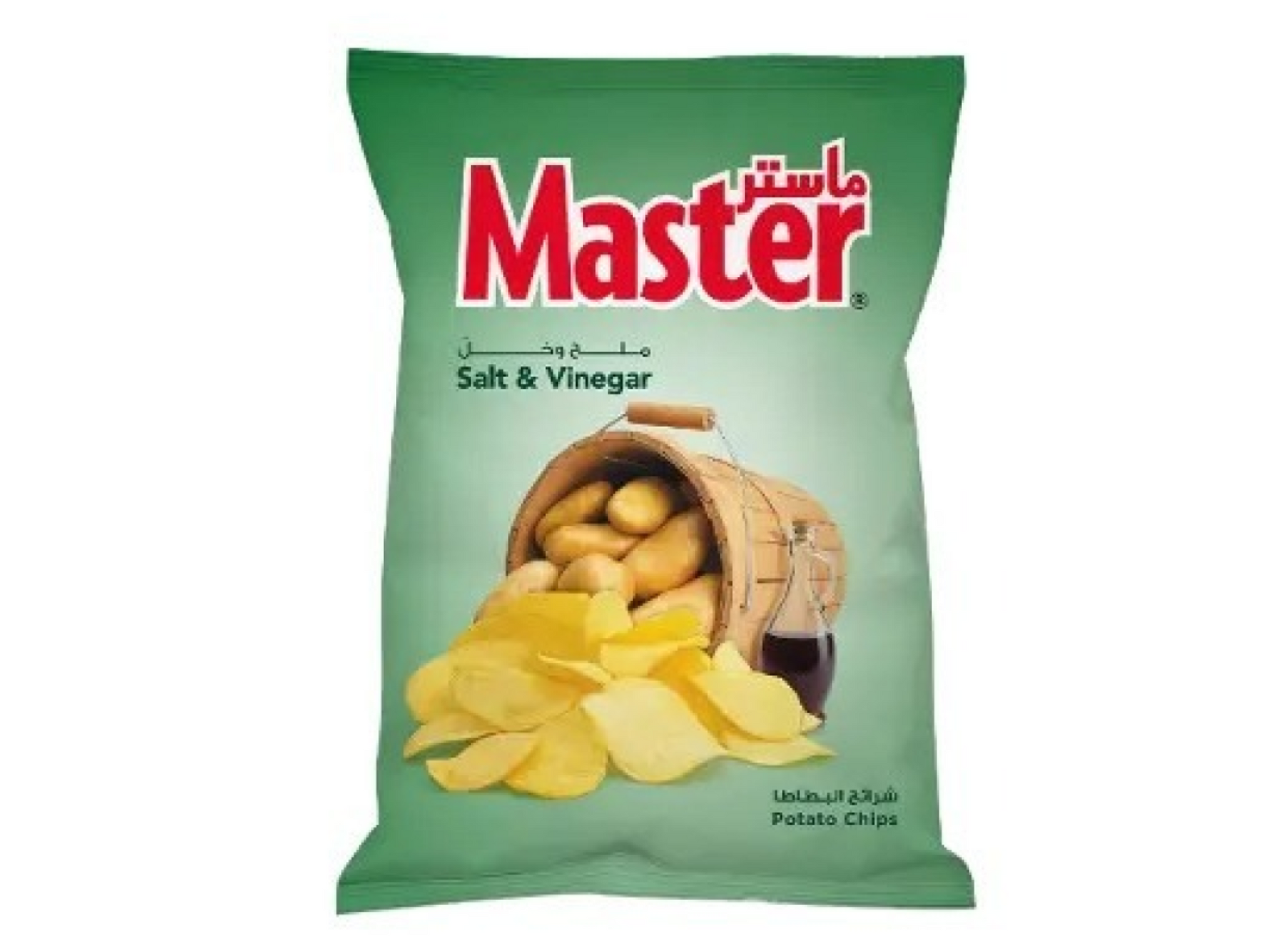 Lot de 12 sachets de chips saveur vinaigre et sel 120G MASTER
