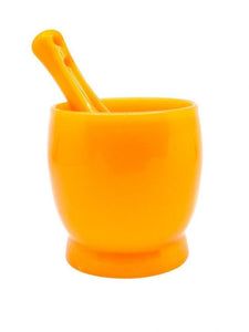 Broyeur d'ail en plastique orange