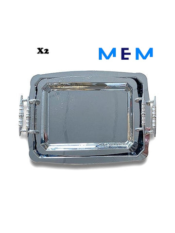 Ensemble de plateaux version ARGENT