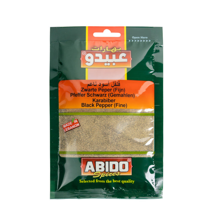 Poivre noir moulu 50 gr ABIDO