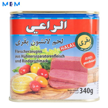 Lot de 24 boîtes de mortadelle de boeuf halal 340G - AL RAII