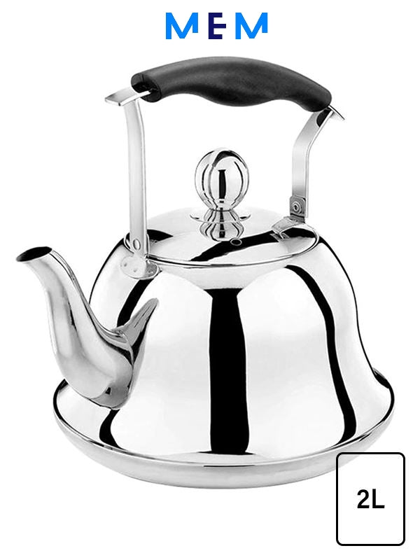 Théière en acier inoxydable Deluxe capacité 2 litres