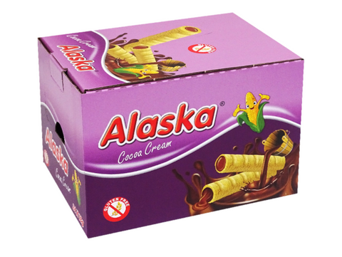 Biscuit roll fourrés au chocolat 18G x24 ALASKA