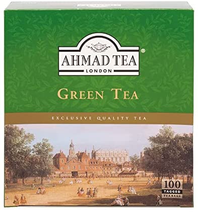 Thé vert en sachets 100 sachets x2G AHMAD TEA