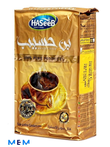 Café moulu super extra à la cardamone HASEEB 500 gr